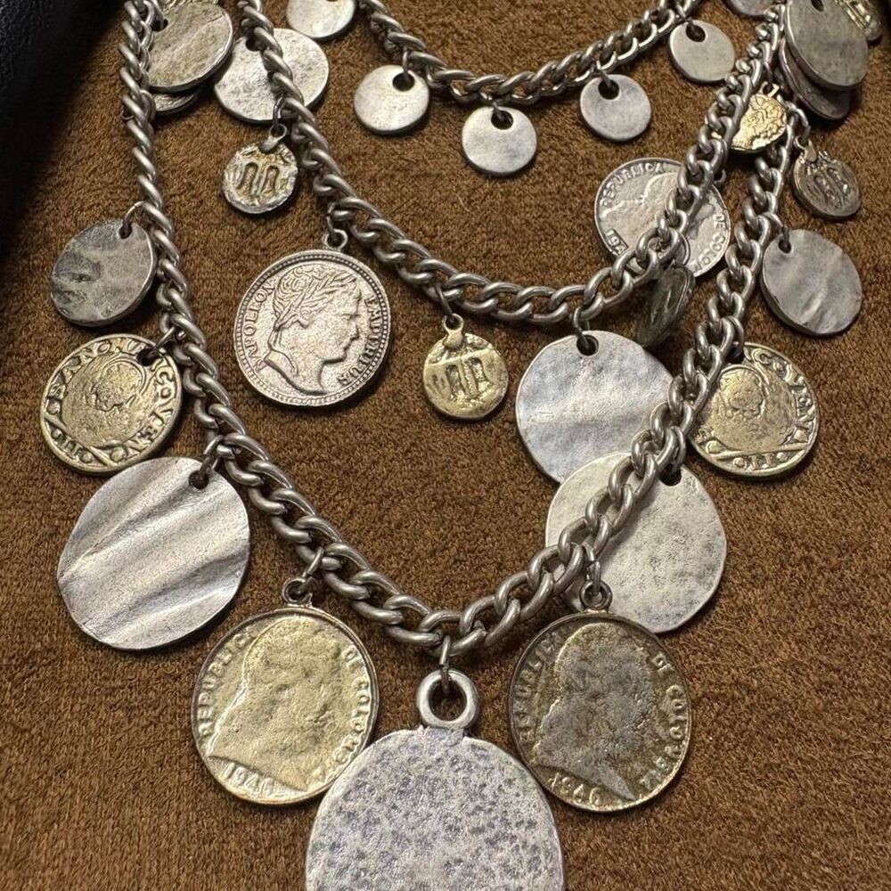 Festival Rave Fairy Boho Layered Coin Necklace Pirate • Cosplay • Costume - Picture 6 of 6